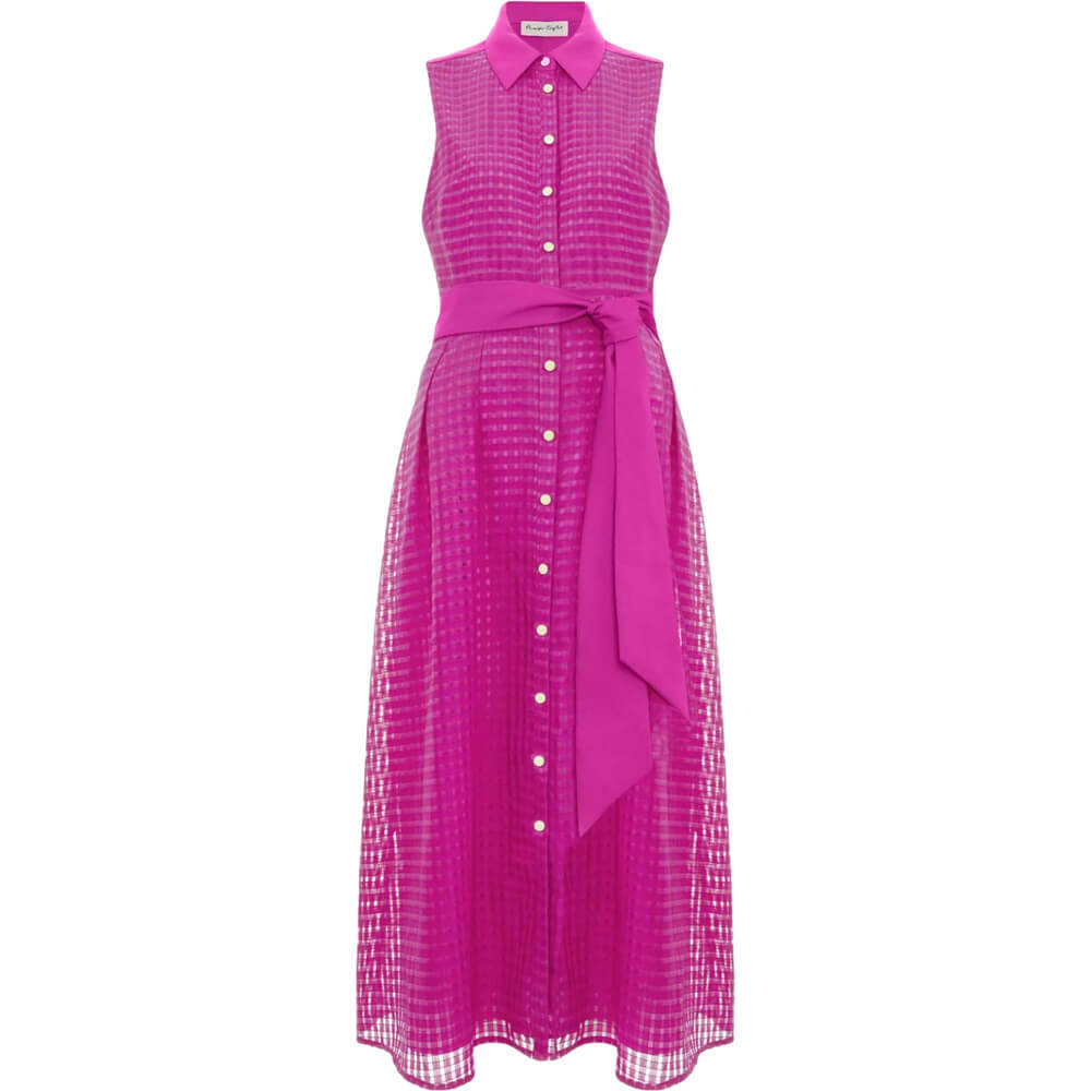 Phase Eight Carey Sleeveless Check Midi Dress Jarrolds Norwich